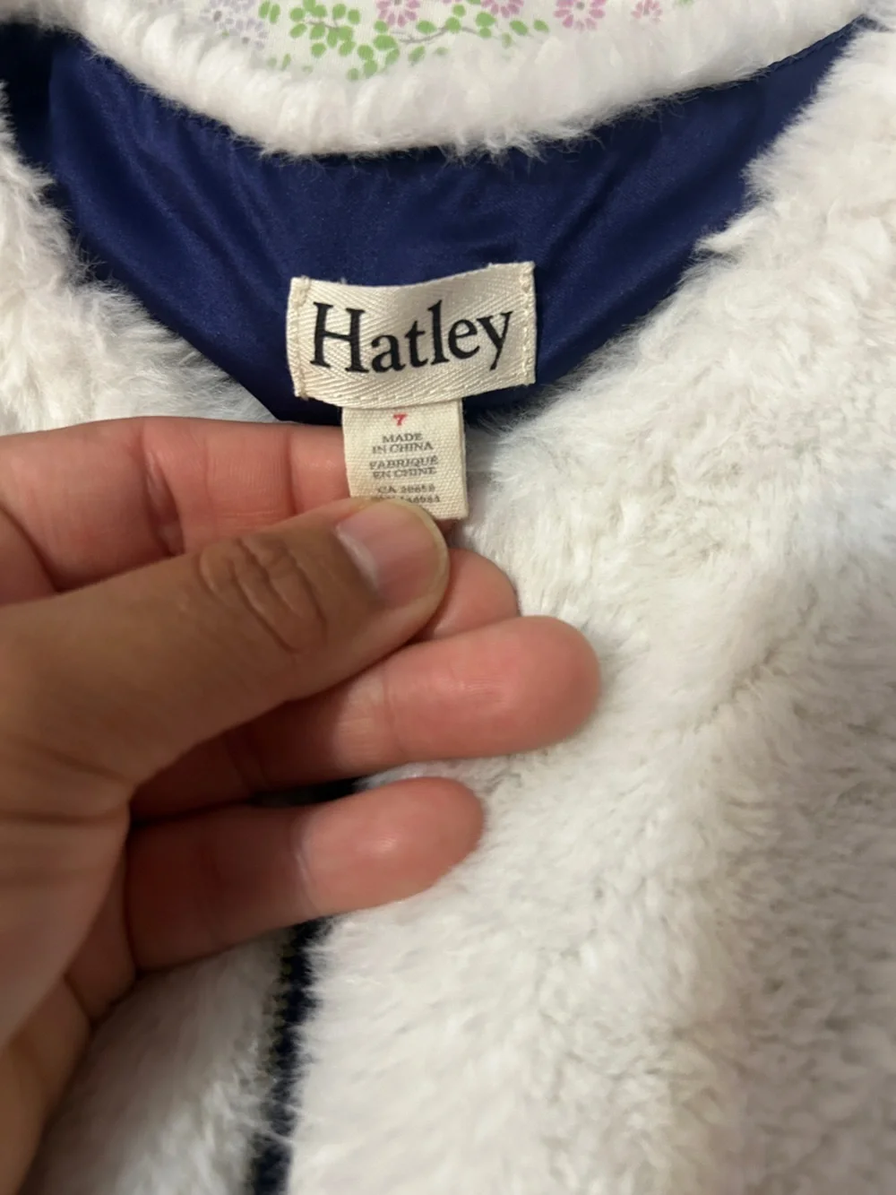 Hatley White Faux Fur Top Green Red Tartan Girls Dress